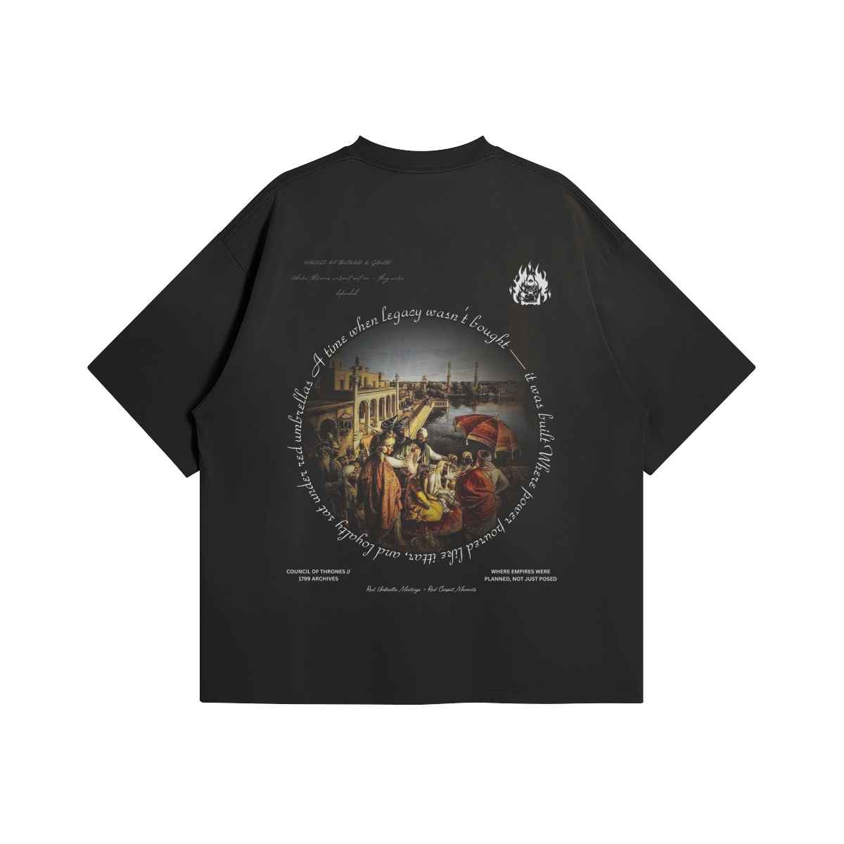 Council of Thrones 260 GSM Sun Faded T Shirt