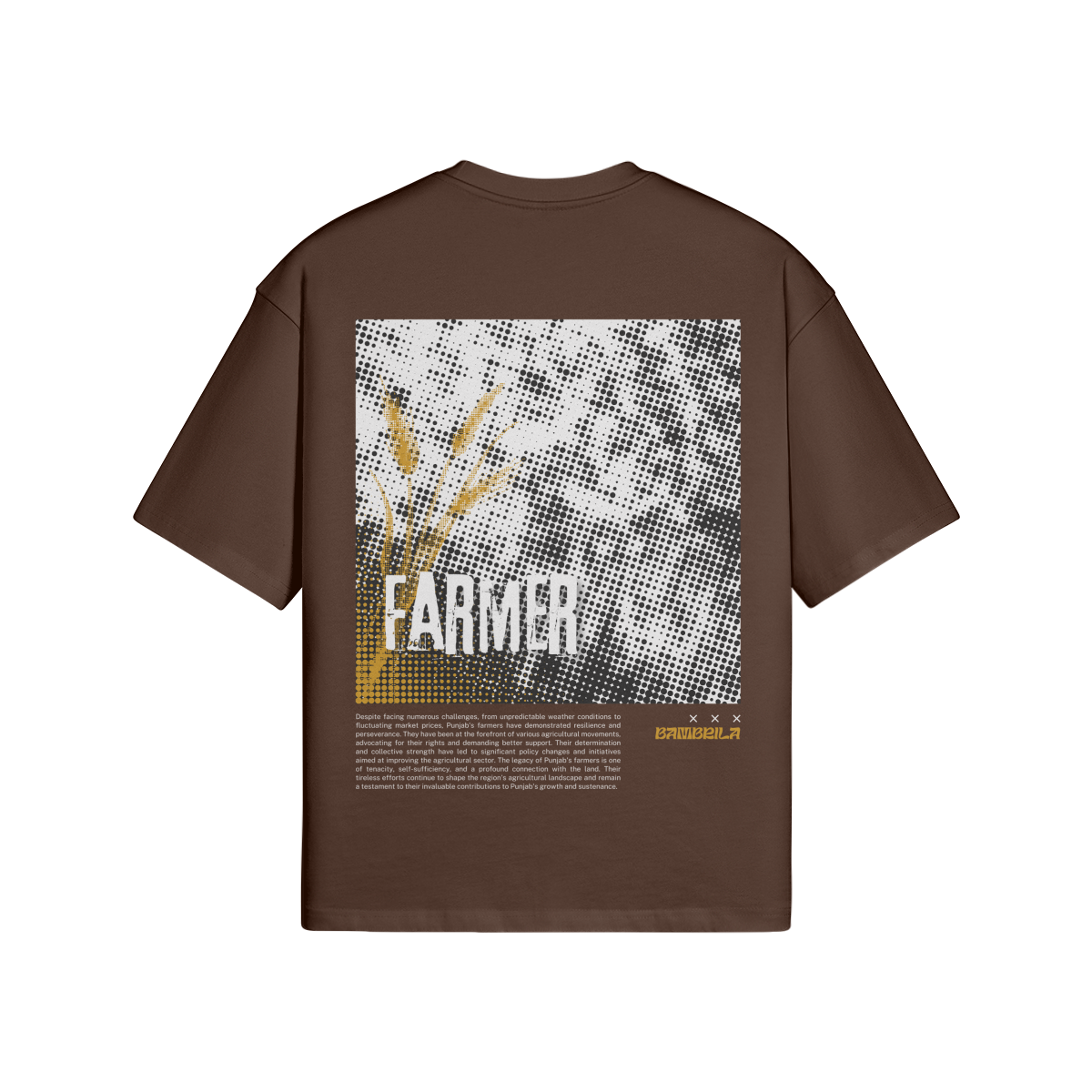 FARMER 280 GSM T-shirt à épaules tombantes