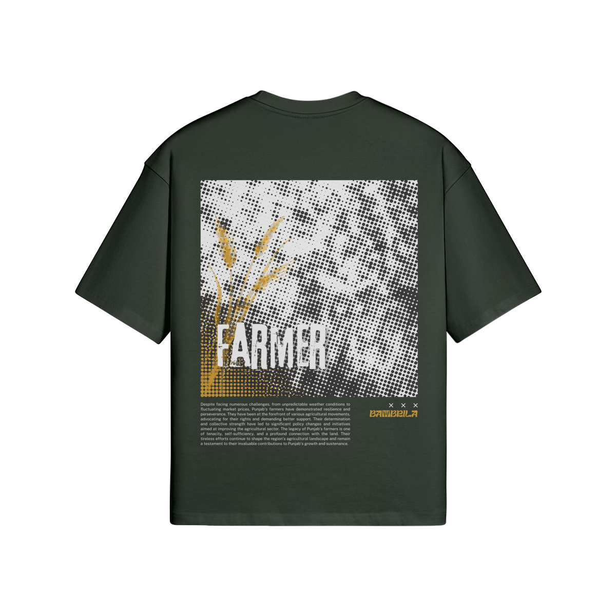 FARMER 280 GSM T-shirt à épaules tombantes
