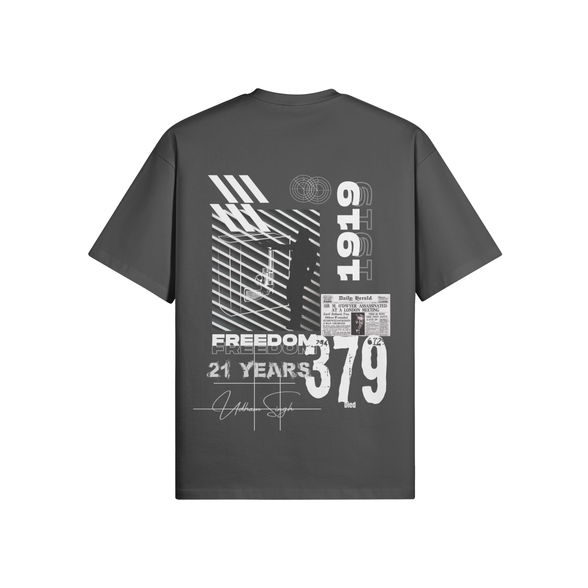 Udham Singh 305 GSM Oversized T Shirt