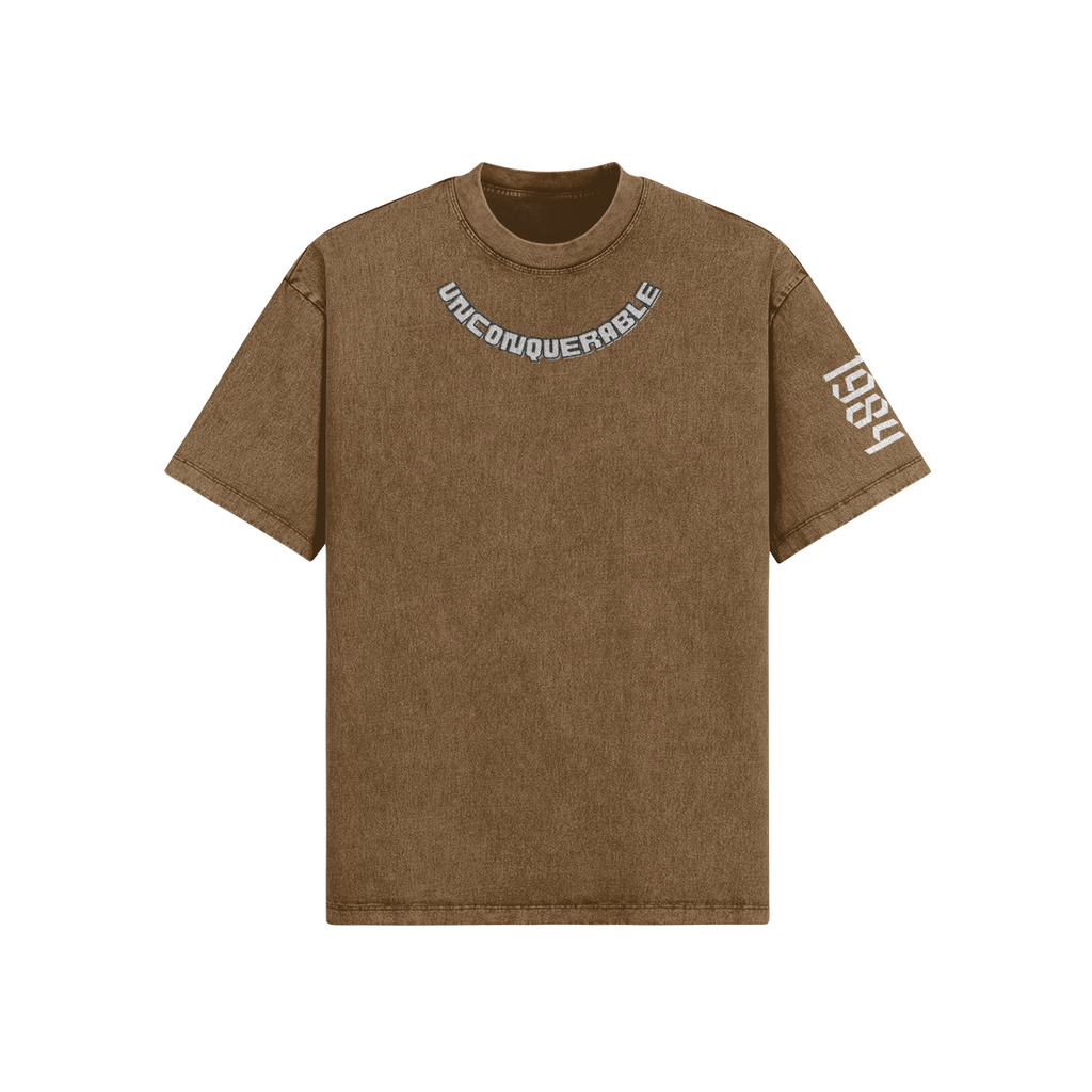 Unconquerable 285 GSM Washed Oversized T Shirt