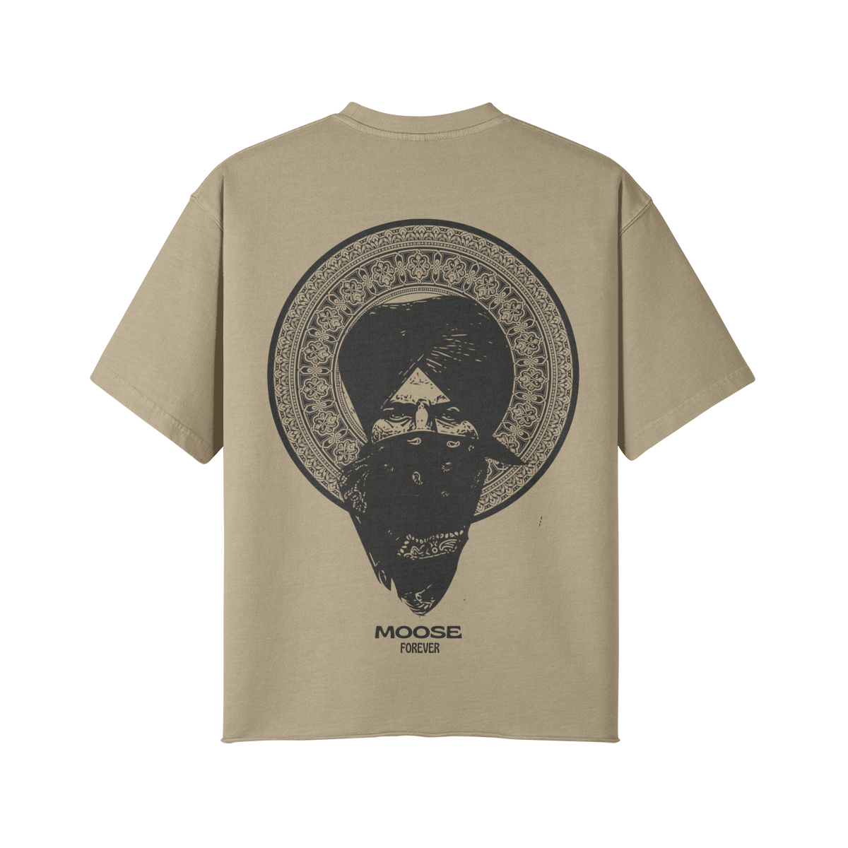 Moose Forever Faded Drop Shoulders T Shirt